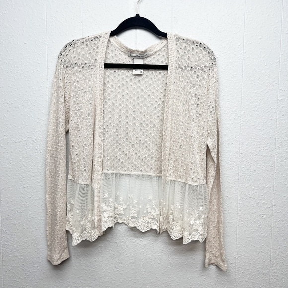 American Rag Fairy Ethereal Bohemian Cottage Prairie Twee Womens Cardigan Small - Picture 1 of 10